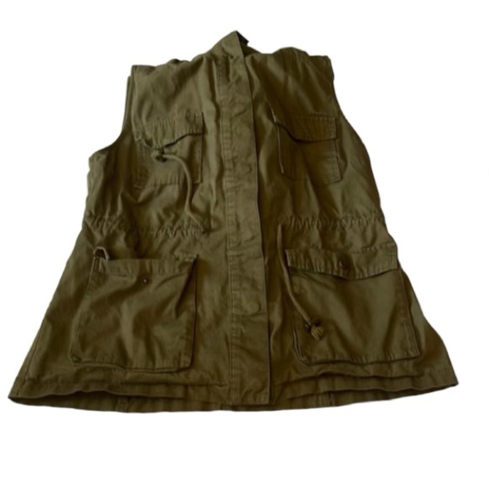 Love Tree Army Green Military Style Vest Size L